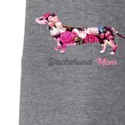 Dachshund Mom Gift Floral Doxie Mama MotherS Day Cute Gift Doggie 3-End Fleece Hoodie