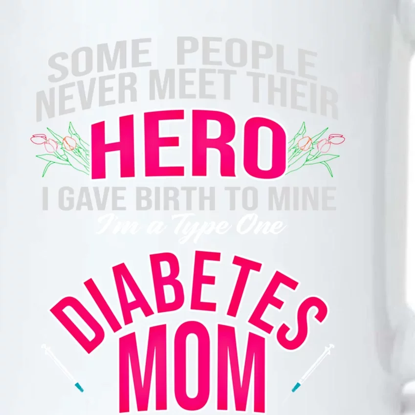 Diabetic Mom Giving Birth Hero Mother Diabetes Gift Black Color Changing Mug