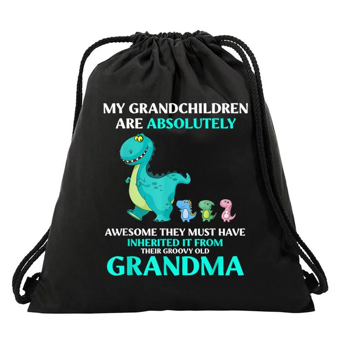 Dragon My Grandchildren Are Absolutely Awesome They Must Drawstring Bag