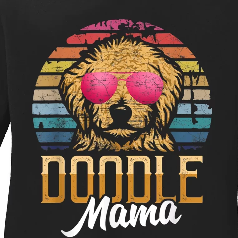 Doodle Mama Gift Goldendoodle Mom Goldendoodle Gift Ladies Long Sleeve Shirt