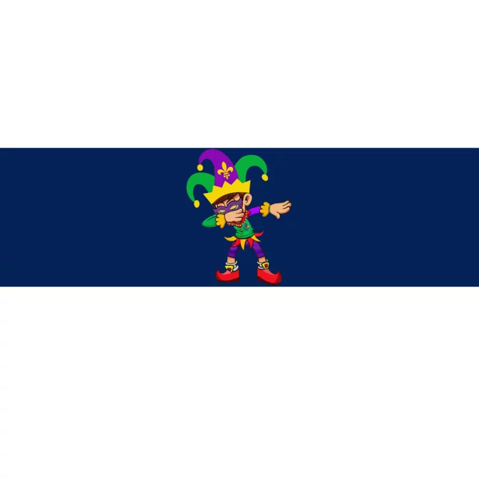 Dabbing Mardi Gras Bumper Sticker