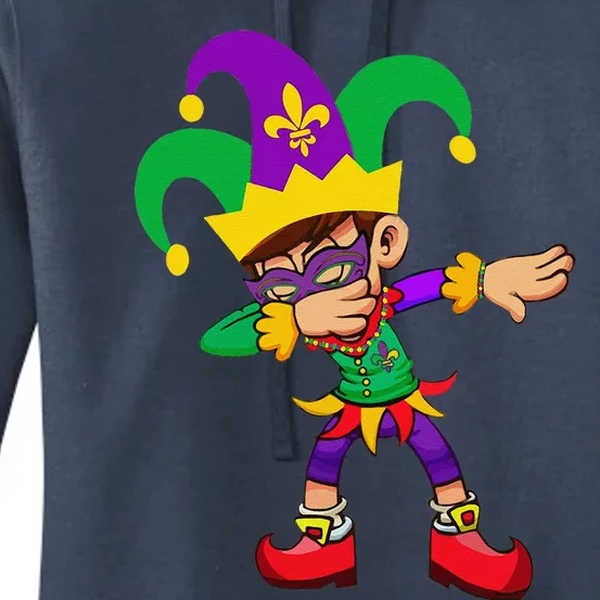 Dabbing Mardi Gras Women's Pullover Hoodie