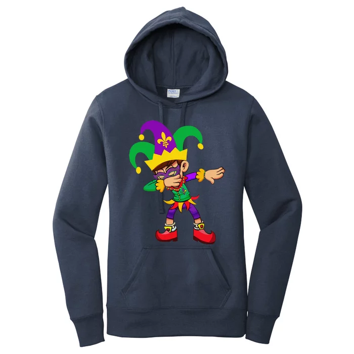 Dabbing Mardi Gras Women's Pullover Hoodie