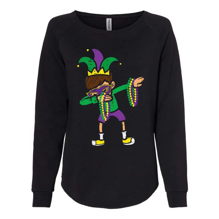 Dabbing Mardi Gras Dance Womens California Wash Sweatshirt