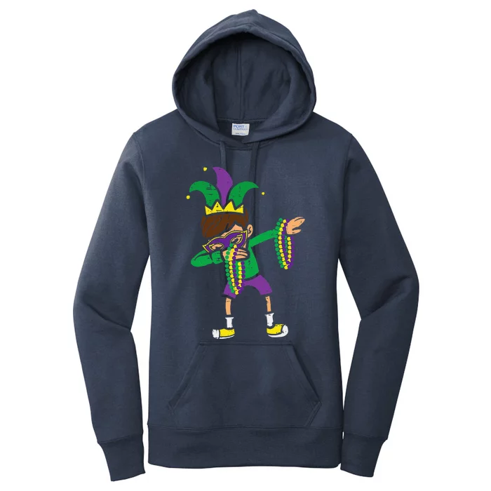 Dabbing Mardi Gras Dance Women's Pullover Hoodie