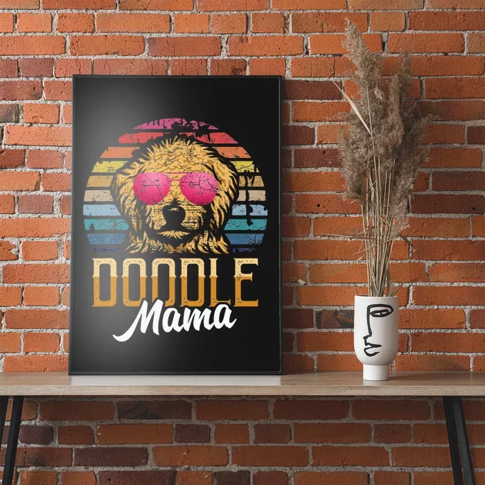 Doodle Mama Gift Goldendoodle Mom Goldendoodle Poster