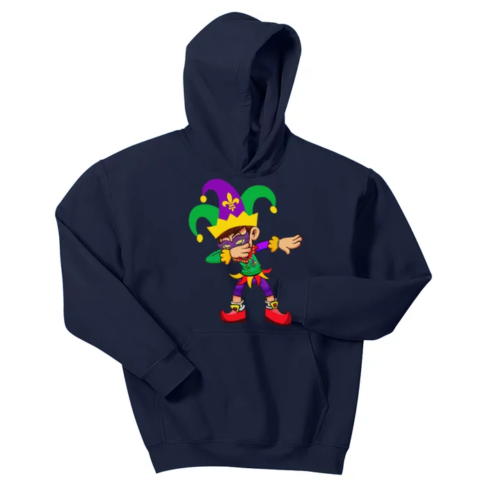 Dabbing Mardi Gras Kids Hoodie