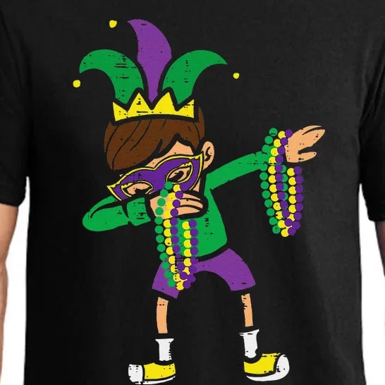 Dabbing Mardi Gras Dance Pajama Set