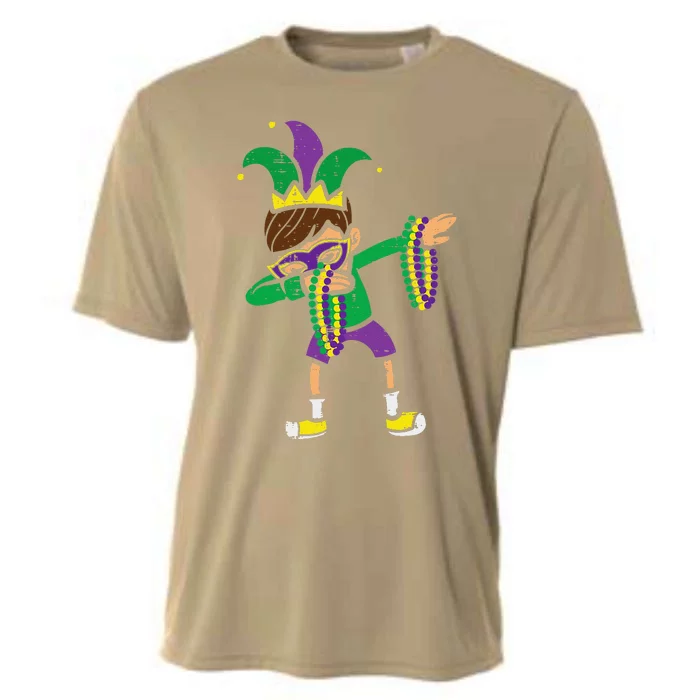 Dabbing Mardi Gras Dance Cooling Performance Crew T-Shirt