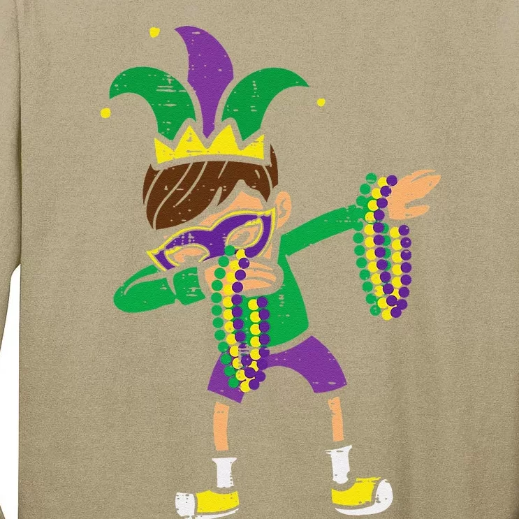 Dabbing Mardi Gras Dance Tall Long Sleeve T-Shirt