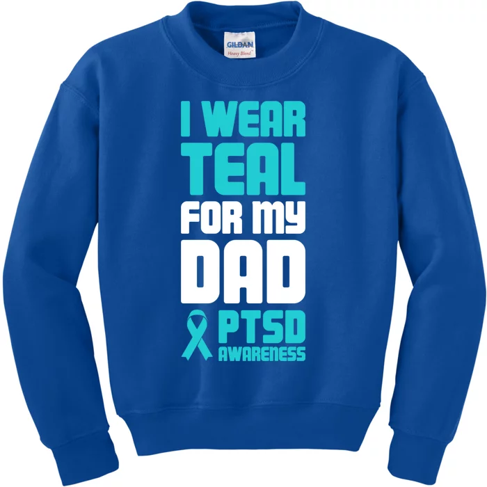 Dad Meaningful Gift Post Traumatic Stress Ptsd Awareness Meaningful Gift Kids Sweatshirt