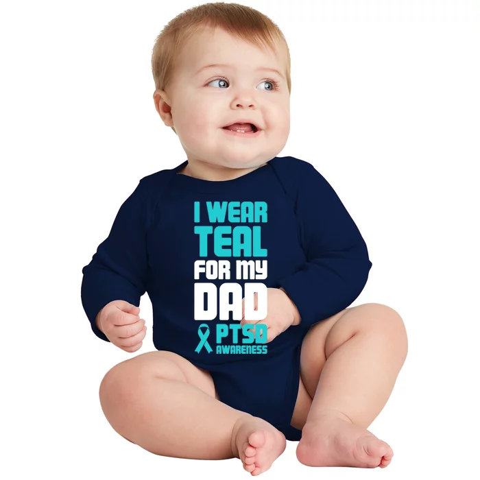 Dad Meaningful Gift Post Traumatic Stress Ptsd Awareness Meaningful Gift Baby Long Sleeve Bodysuit