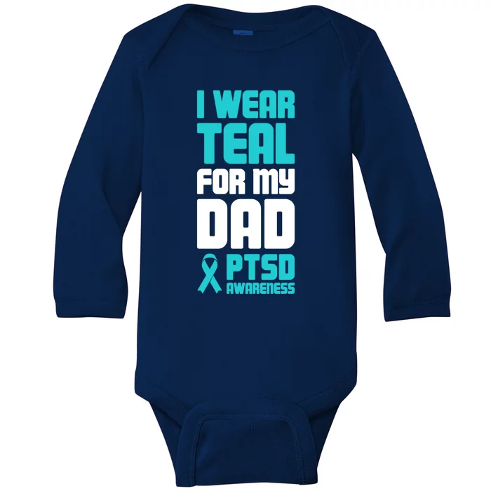 Dad Meaningful Gift Post Traumatic Stress Ptsd Awareness Meaningful Gift Baby Long Sleeve Bodysuit