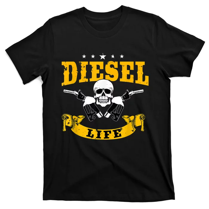 Diesel Mechanic Gifts Diesel Life Truck Repair T-Shirt