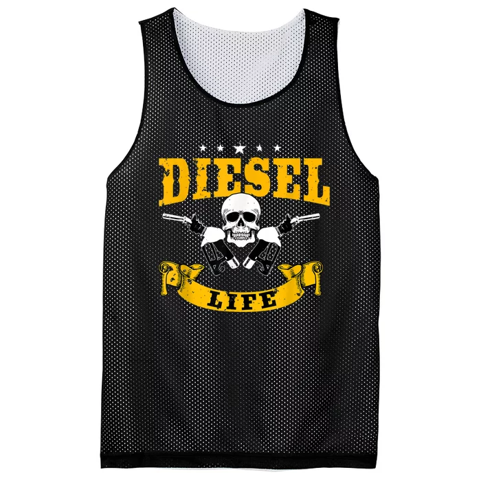 Diesel Mechanic Gifts Diesel Life Truck Repair Mesh Reversible Basketball Jersey Tank