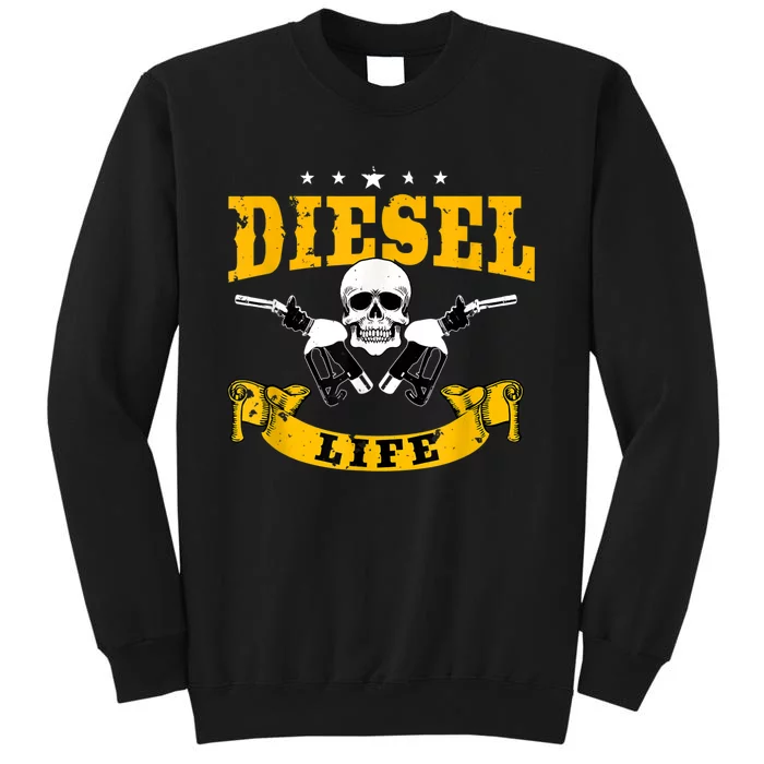 Diesel Mechanic Gifts Diesel Life Truck Repair Tall Sweatshirt