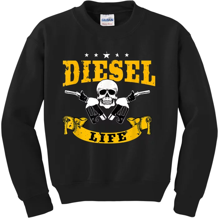 Diesel Mechanic Gifts Diesel Life Truck Repair Kids Sweatshirt