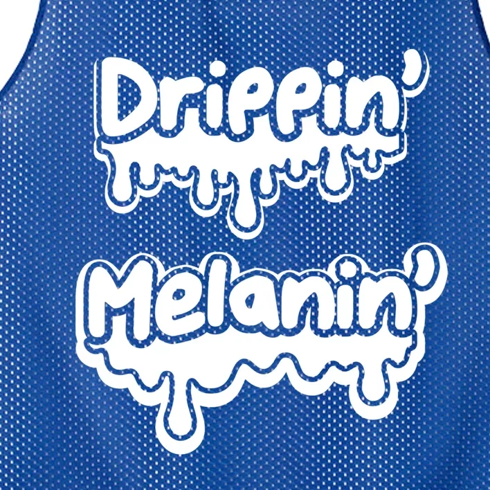 Drippin’ Melanin’ Gift Mesh Reversible Basketball Jersey Tank