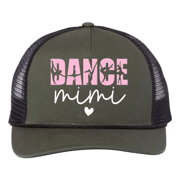 Dance Mimi Grandma Mimi Of A Dancer Dancing Mimi Retro Rope Trucker Hat Cap