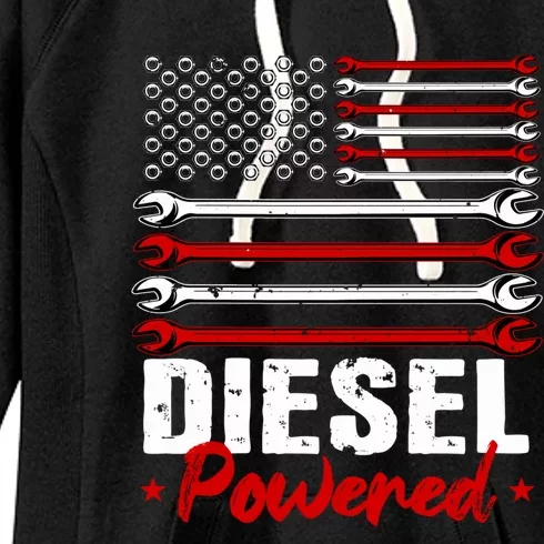 Diesel Mechanic Gifts Design On Back Women's Fleece Hoodie