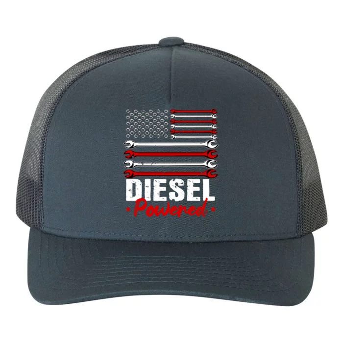 Diesel Mechanic Gifts Design On Back Yupoong Adult 5-Panel Trucker Hat