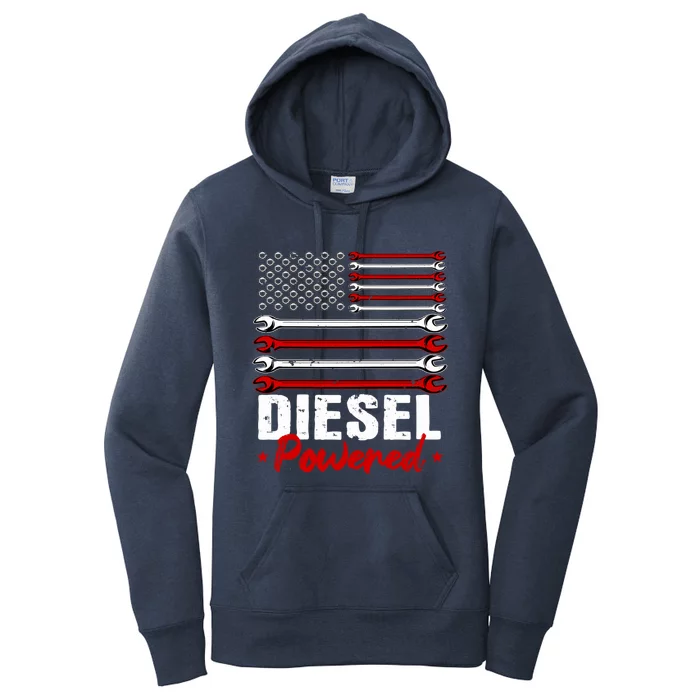 Diesel Mechanic Gifts Design On Back Women's Pullover Hoodie