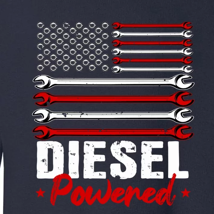 Diesel Mechanic Gifts Design On Back Toddler Sweatshirt