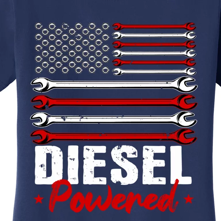 Diesel Mechanic Gifts Design On Back Women's T-Shirt