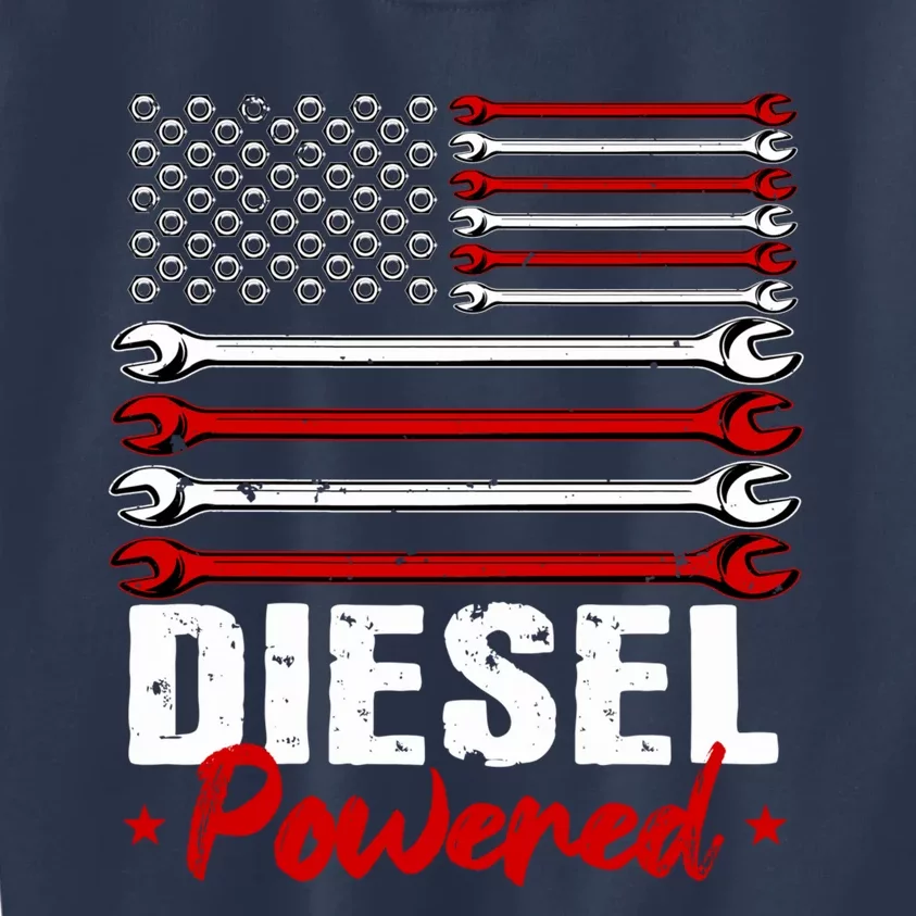 Diesel Mechanic Gifts Design On Back Kids Sweatshirt