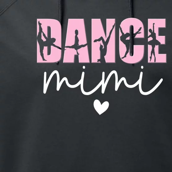 Dance Mimi Grandma Mimi Of A Dancer Dancing Mimi Performance Fleece Hoodie