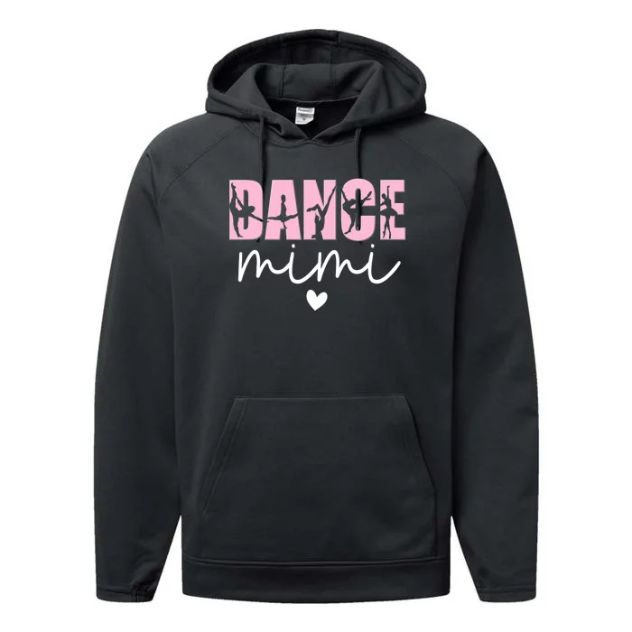 Dance Mimi Grandma Mimi Of A Dancer Dancing Mimi Performance Fleece Hoodie