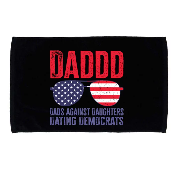 Daddd Meaningful Gift Dads Against Daughters Dating Democrats Gift Microfiber Hand Towel