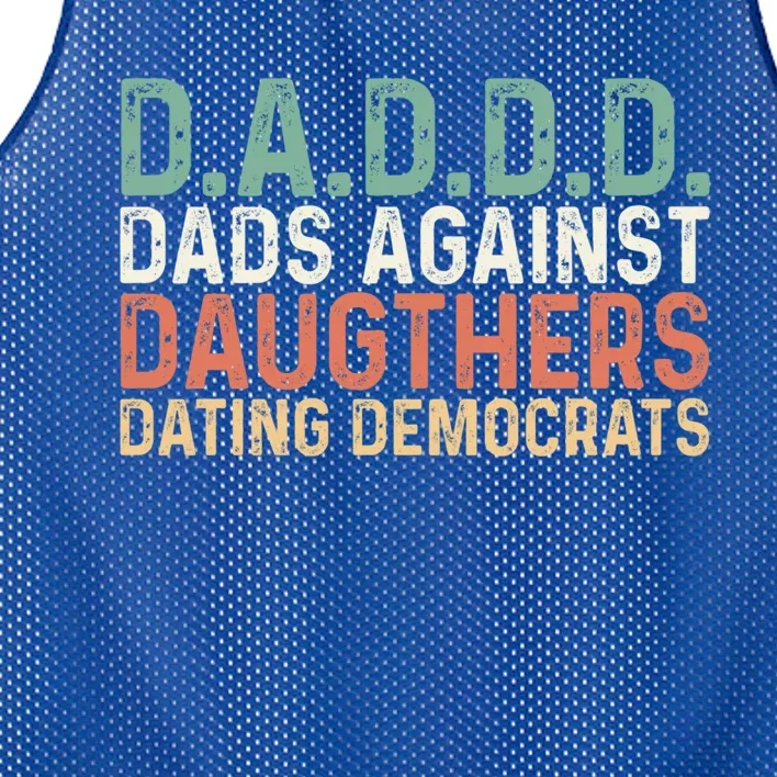 Daddd Meaningful Gift Dads Against Daughters Dating Democrats Gift Mesh Reversible Basketball Jersey Tank