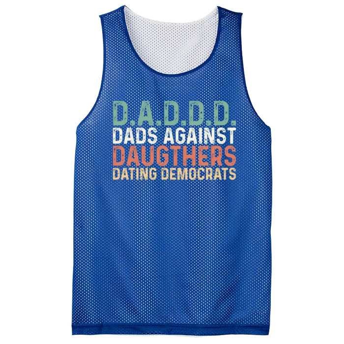 Daddd Meaningful Gift Dads Against Daughters Dating Democrats Gift Mesh Reversible Basketball Jersey Tank