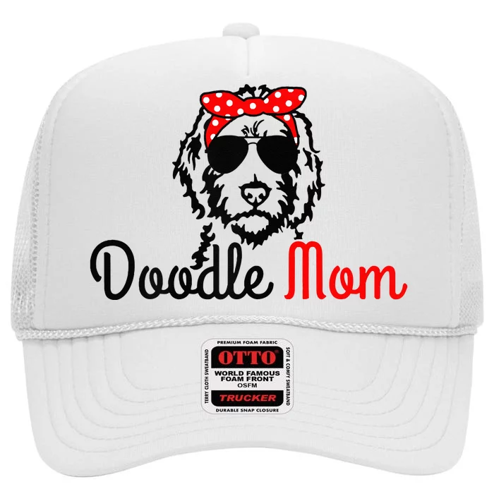 Doodle Mom Goldendoodle Labradoodle Dog High Crown Mesh Trucker Hat