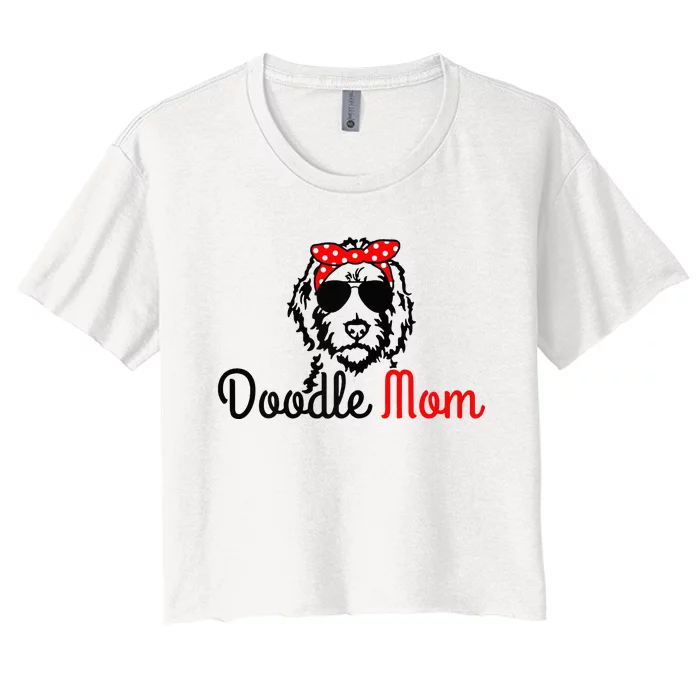 Doodle Mom Goldendoodle Labradoodle Dog Women's Crop Top Tee