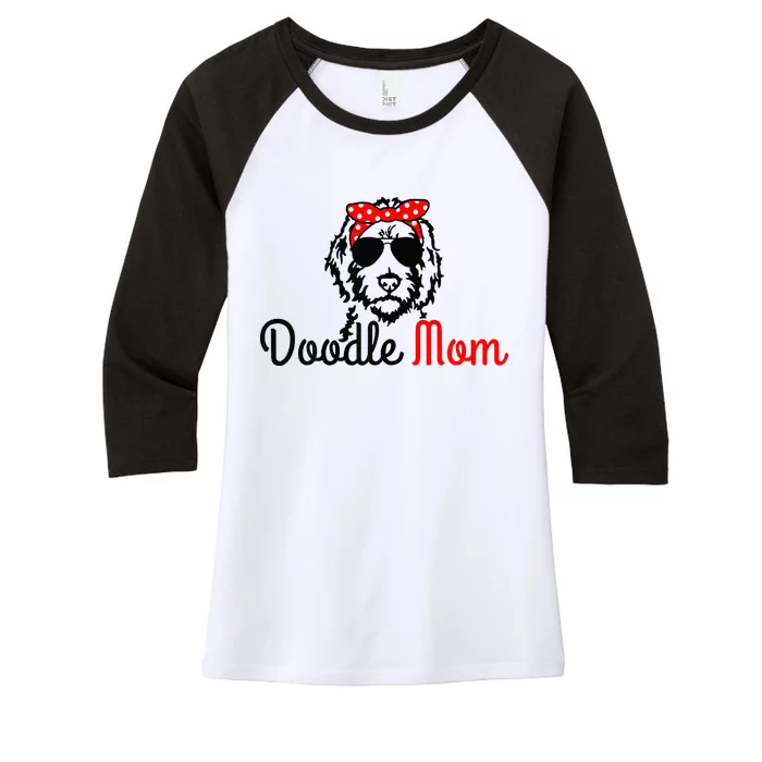 Doodle Mom Goldendoodle Labradoodle Dog Women's Tri-Blend 3/4-Sleeve Raglan Shirt