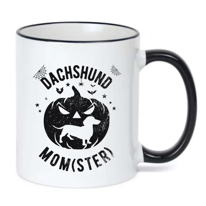 Dachshund Momster Gift Halloween Gift Black Color Changing Mug