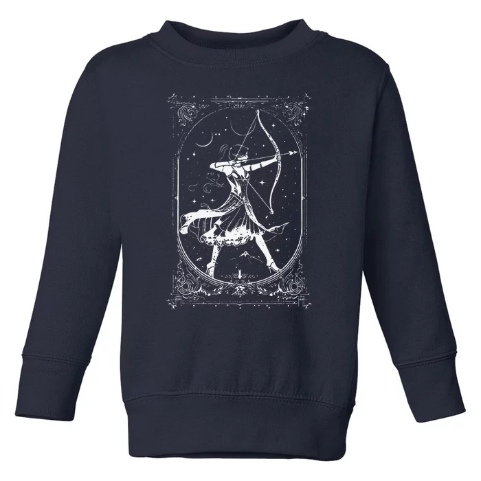 Diana Moon Goddess Celestial Deity Roman Mythology Toddler Sweatshirt