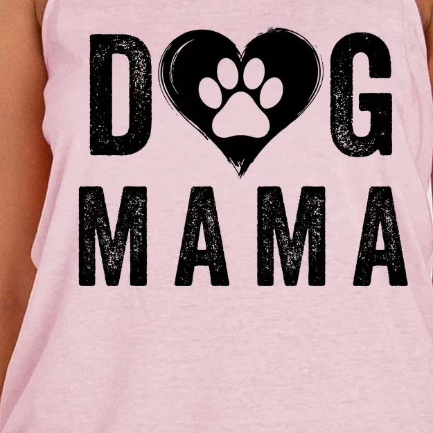 Dog Mama Happy MotherS Day Dog Mama Dog Loving Mama Puppy Mama Pet Mama Women's Knotted Racerback Tank