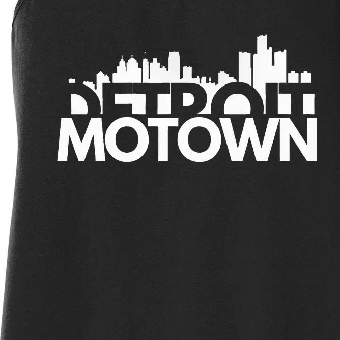 Detroit Michigan House Motown Women's Racerback Tank