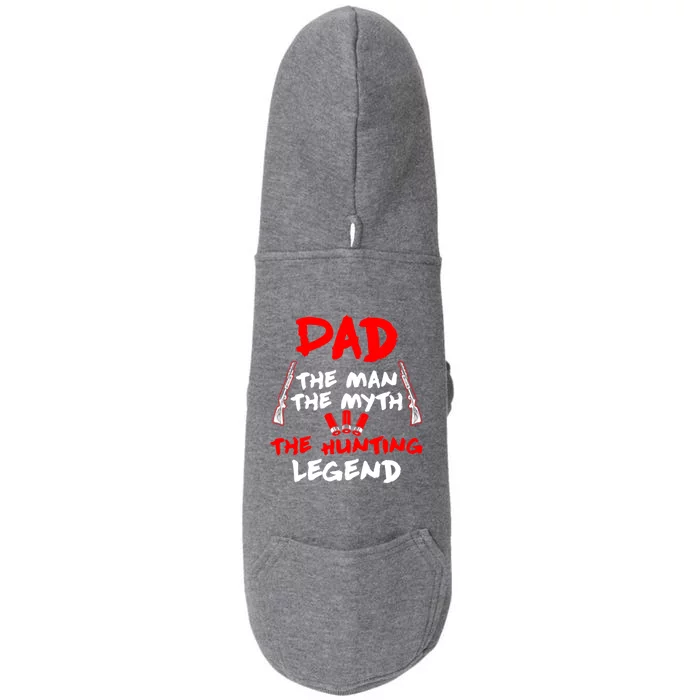 Dad Myth Hunting Legend Shotgun Shells Camping Trip Cute Gift Doggie 3-End Fleece Hoodie