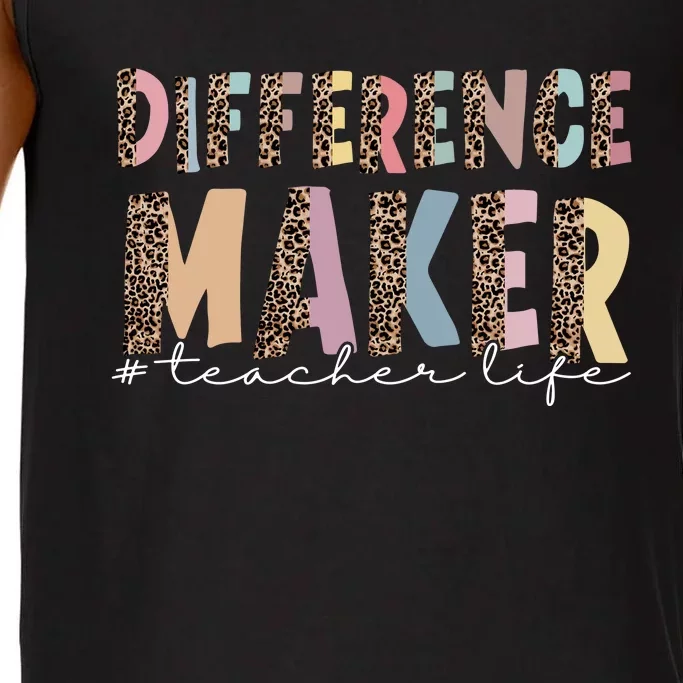 Difference Maker Hashtag Teacher Life Comfort Colors® Tank Top