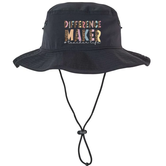 Difference Maker Hashtag Teacher Life Legacy Cool Fit Booney Bucket Hat