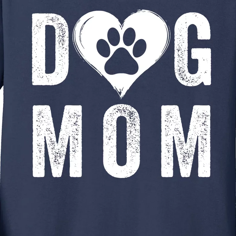 Dog Mom Happy MotherS Day Dog Mama Dog Loving Mom Puppy Mom Kids Long Sleeve Shirt