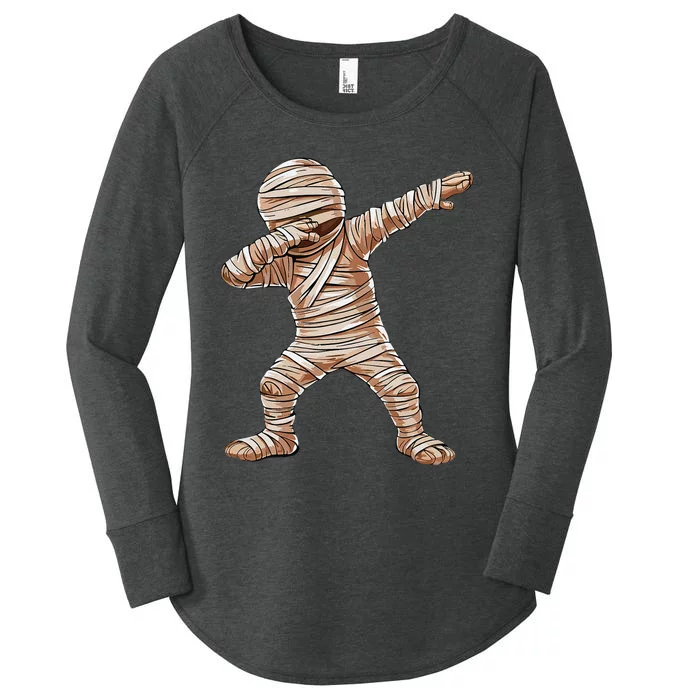 Dabbing Mummy Halloween Wraps Women's Perfect Tri Tunic Long Sleeve Shirt