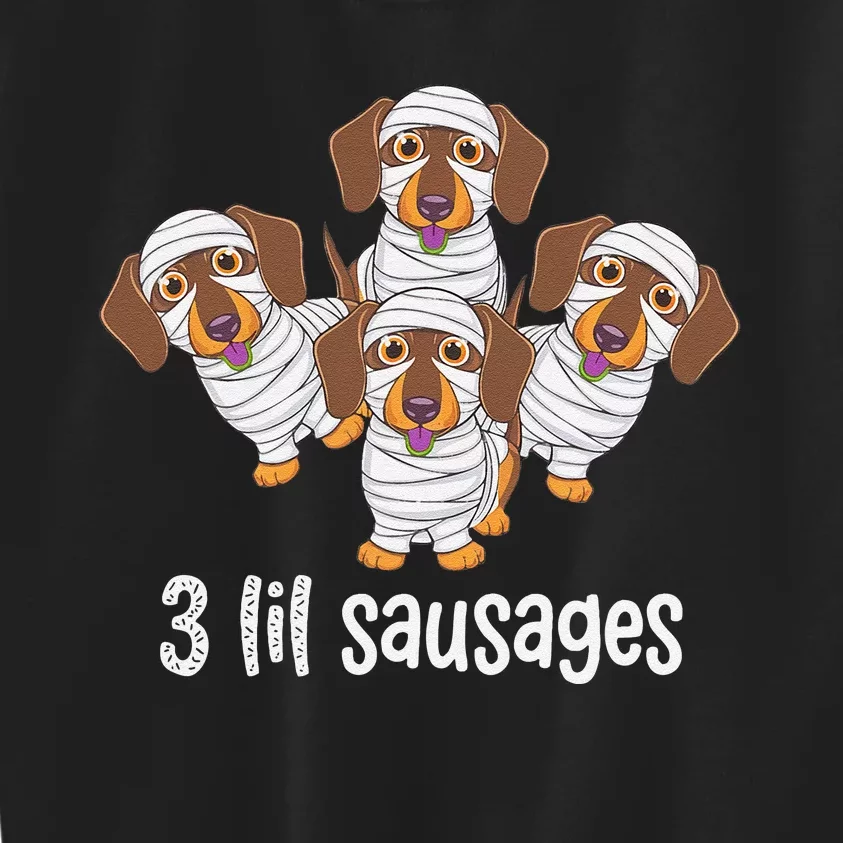 Dachshund Mummy Halloween Gifts For Dog Owners Kids Sweatshirt