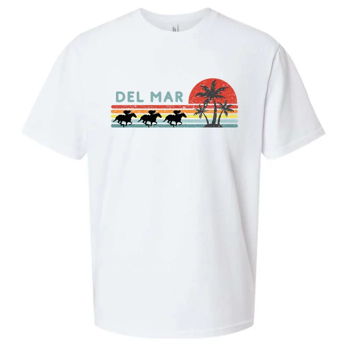 Del Mar Horse Racing Thoroughbred Santa Anita Horseplayers Sueded Cloud Jersey T-Shirt