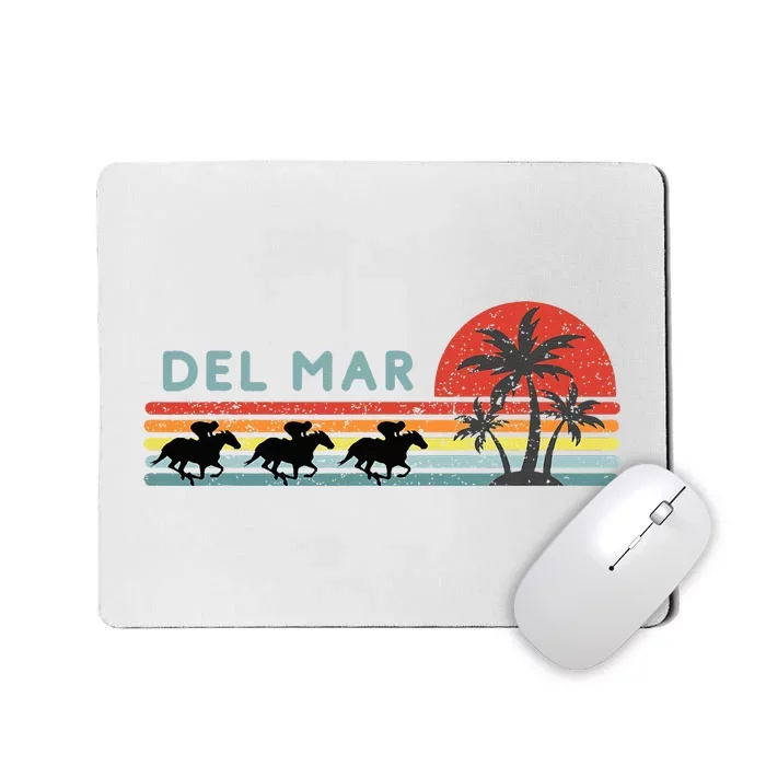 Del Mar Horse Racing Thoroughbred Santa Anita Horseplayers Mousepad