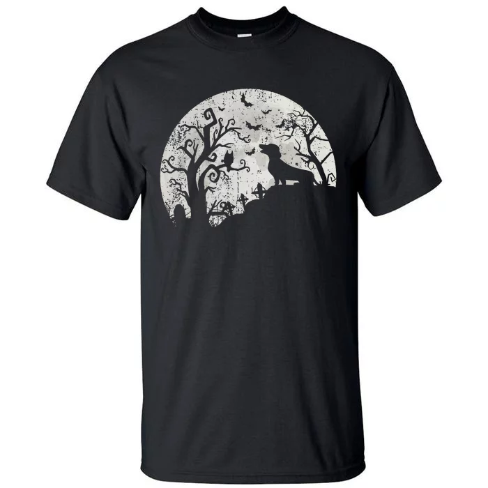 Dachshund Moon Halloween Spooky Delight for Dog Lovers Tall T-Shirt